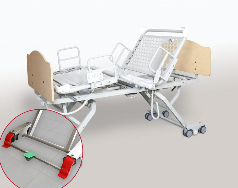 Athena Healthcare Products Inc. Socrates Bed in Full-Height Position, Fully Contoured